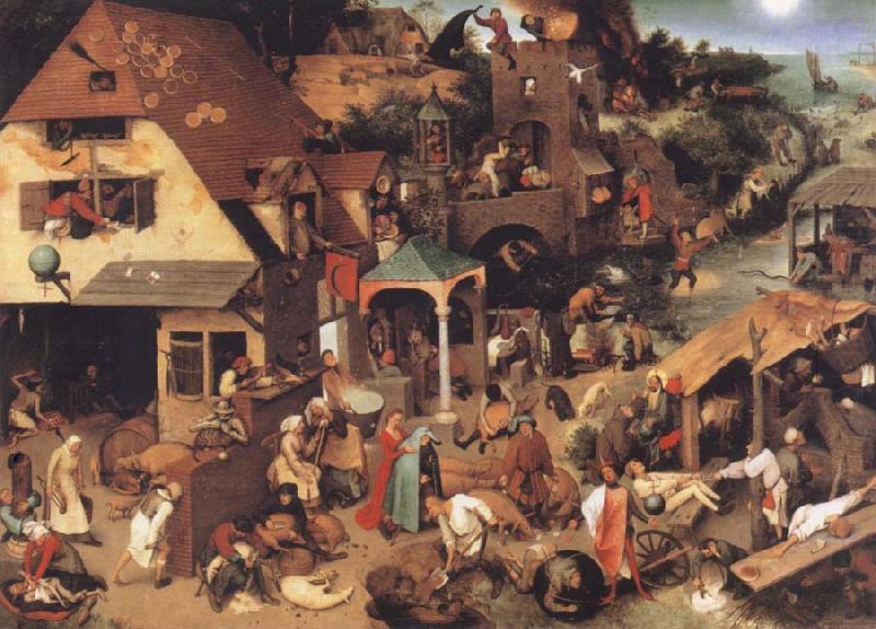 Pieter Bruegel Museums national the niederlandischen proverb china oil painting image